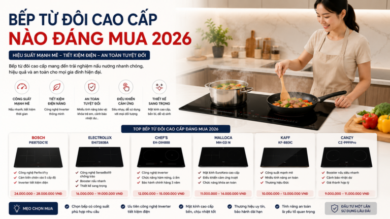 Bếp Từ Đôi Cao Cấp Nào Đáng Mua 2026