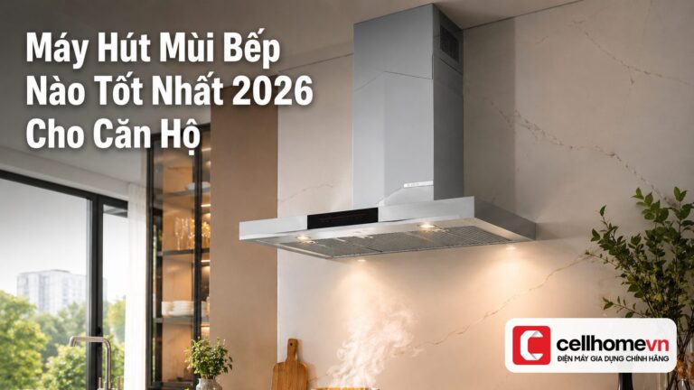 Máy Hút Mùi Bếp Nào Tốt Nhất 2026 Cho Căn Hộ