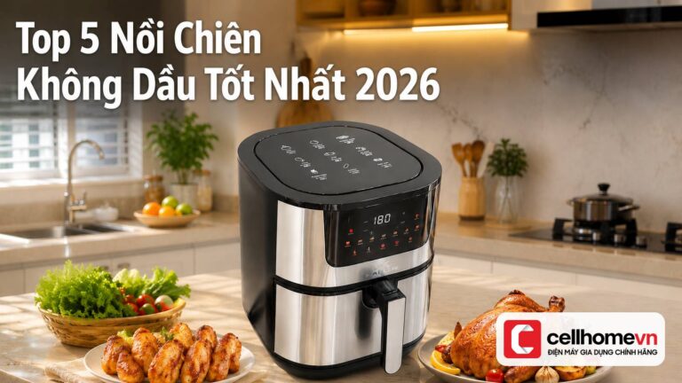 top 5 nồi chiên không dầu tốt nhất 2026