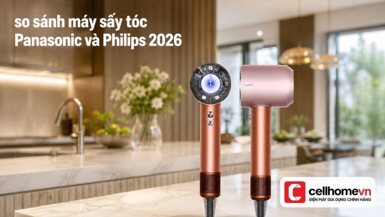so sánh máy sấy tóc Panasonic và Philips 2026