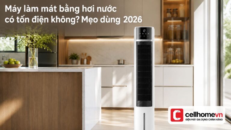 Máy làm mát bằng hơi nước có tốn điện không? Mẹo dùng 2026