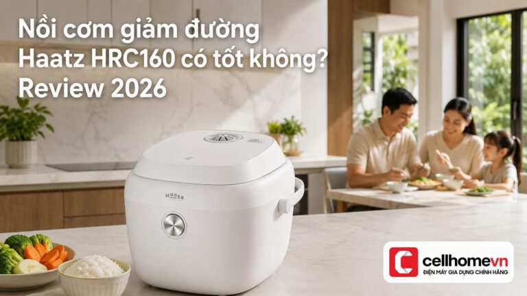 Nồi cơm giảm đường Haatz HRC160 có tốt không? Review 2026
