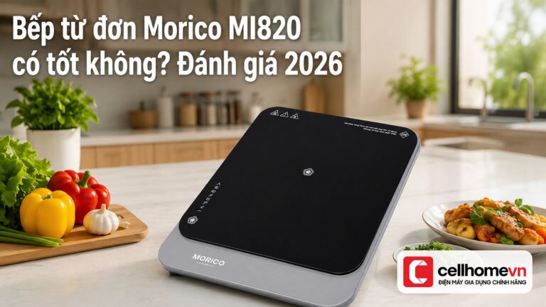 Bếp từ đơn Morico MI820 có tốt không? Đánh giá 2026