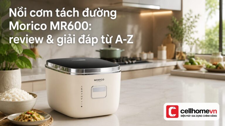 Nồi cơm tách đường Morico MR600: review & giải đáp từ A-Z