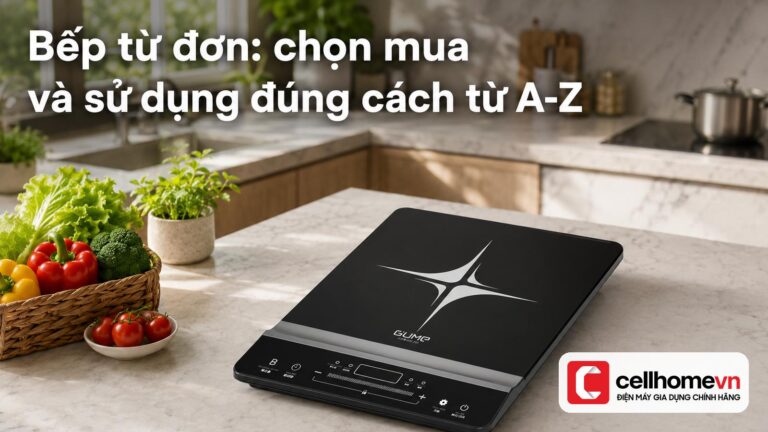 Bếp từ đơn: chọn mua và sử dụng đúng cách từ A-Z