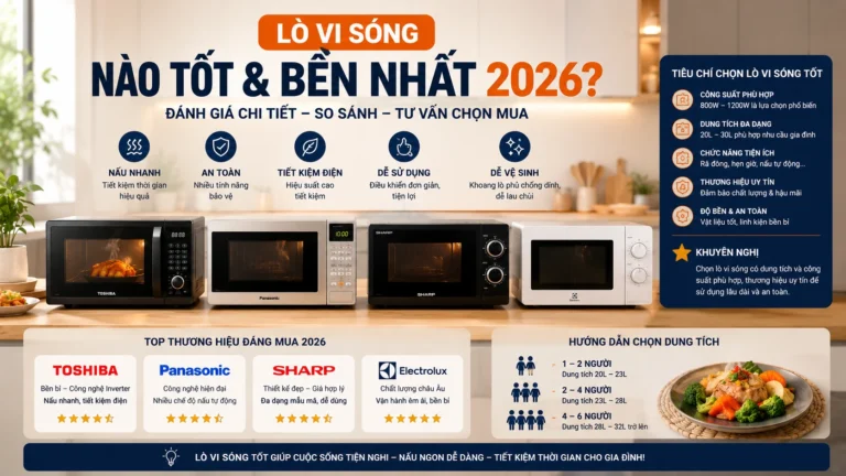 Lò Vi Sóng Nào Tốt & Bền Nhất 2026