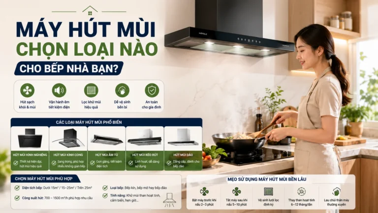 Máy hút mùi chọn loại nào cho bếp nhà bạn?