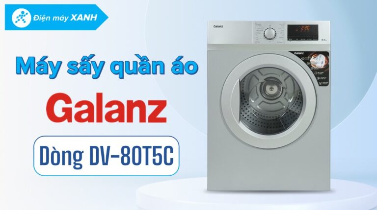 Máy sấy thông hơi Galanz 8kg DV-80T5C.S (ghi)
