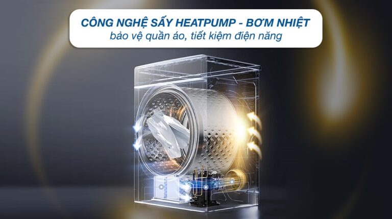 Máy sấy bơm nhiệt LG 10.5kg DVHP50B