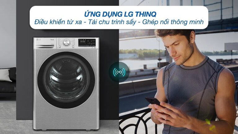 Máy sấy bơm nhiệt LG 10.5kg DVHP50P