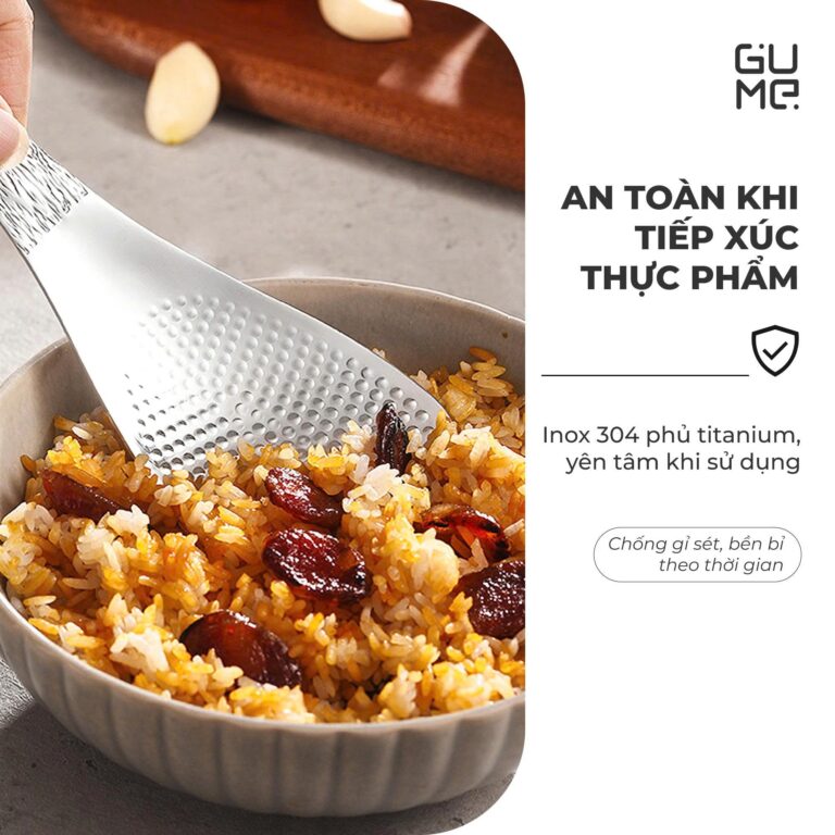 Muôi xới cơm titanium cao cấp Gume