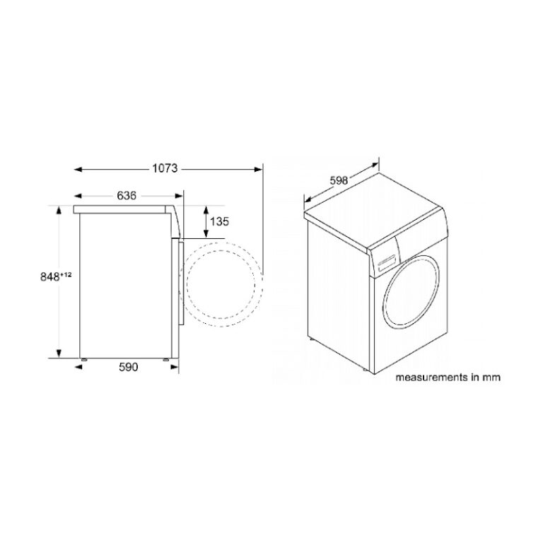 Máy sấy bơm nhiệt Bosch 9kg WQG24200SG