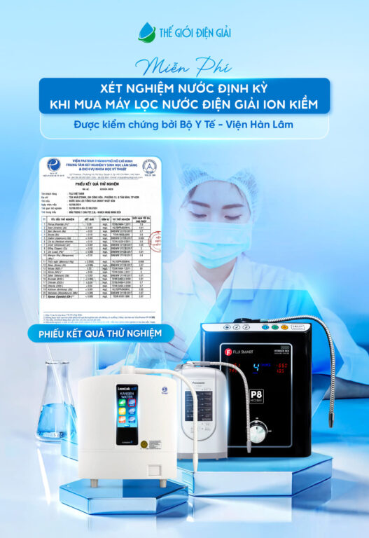 Máy lọc nước ion kiềm Kangen Leveluk SD501 Platinum