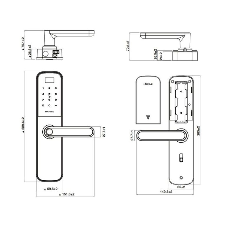 Khóa điện tử Hafele DL6100