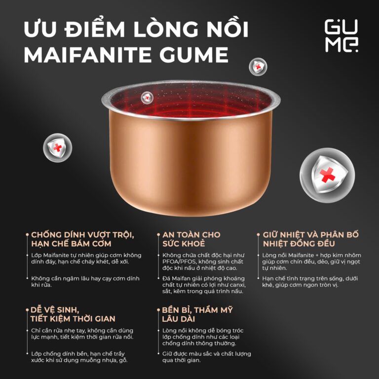 Nồi Cơm Điện Gume 1.8L GM – RC1261G