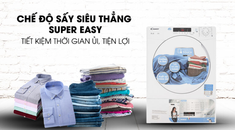 Máy sấy thông hơi Candy 9kg CSE V9DF-S (trắng)