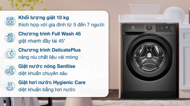 Máy giặt 10kg Electrolux EWF1024D3SC (ghi)