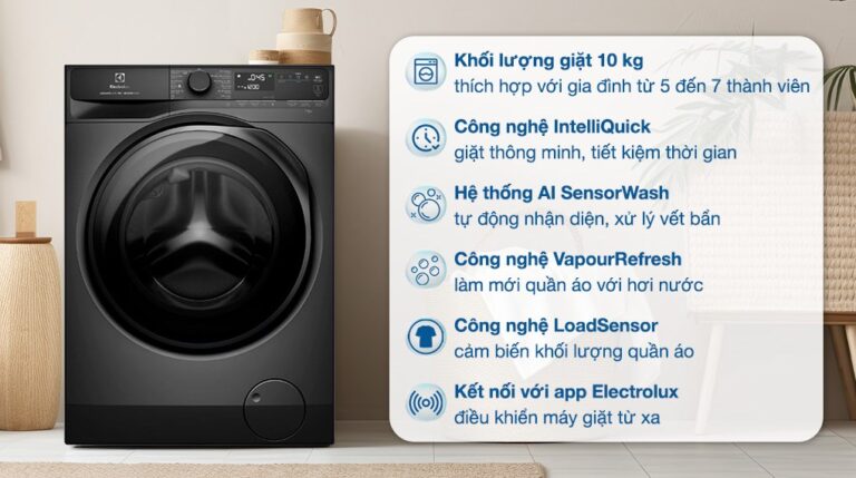 Máy giặt 10kg Electrolux EWF1043R7SC (ghi)