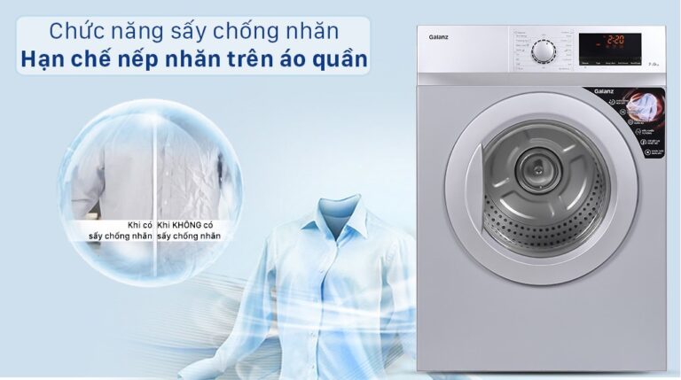 Máy sấy thông hơi Galanz 7kg DV-70T5C.S (ghi)