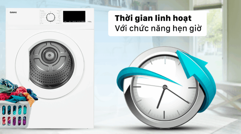 Máy sấy thông hơi Galanz 7kg DV-70T5C.W (trắng)