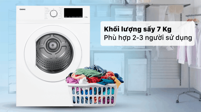 Máy sấy thông hơi Galanz 7kg DV-70T5C.W (trắng)