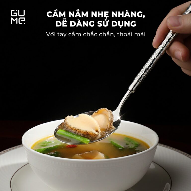Bộ 6 thìa Inox 316 Gume GM-D1301 (màu inox bạc)