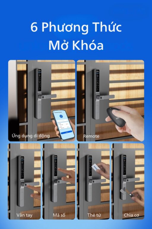 Khóa điện tử Philips DDL611S-5HBS (dành cho cửa Nhôm)