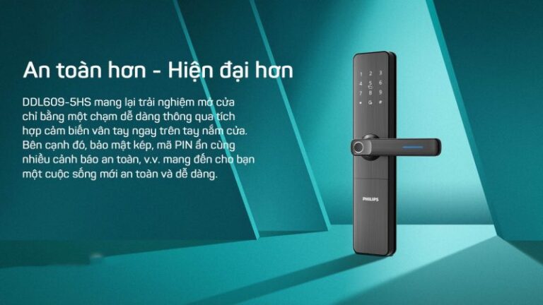 Khóa điện tử Philips DDL609-5HS