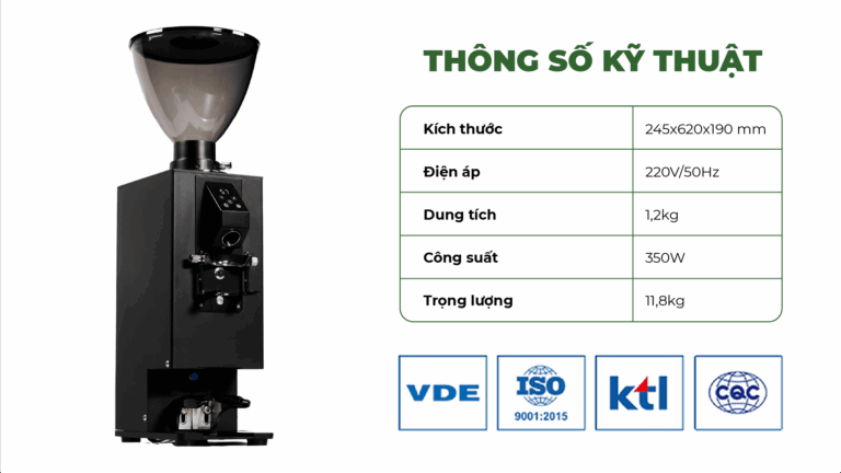 Máy xay cà phê tích hợp nén Promix PM-900plus