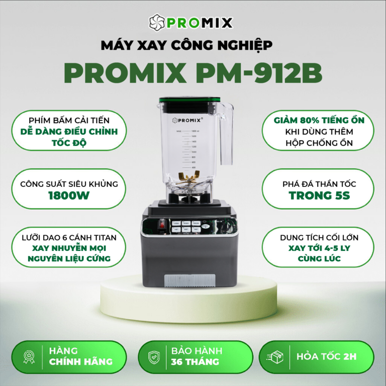 Máy xay sinh tố công nghiệp Promix PM-912B