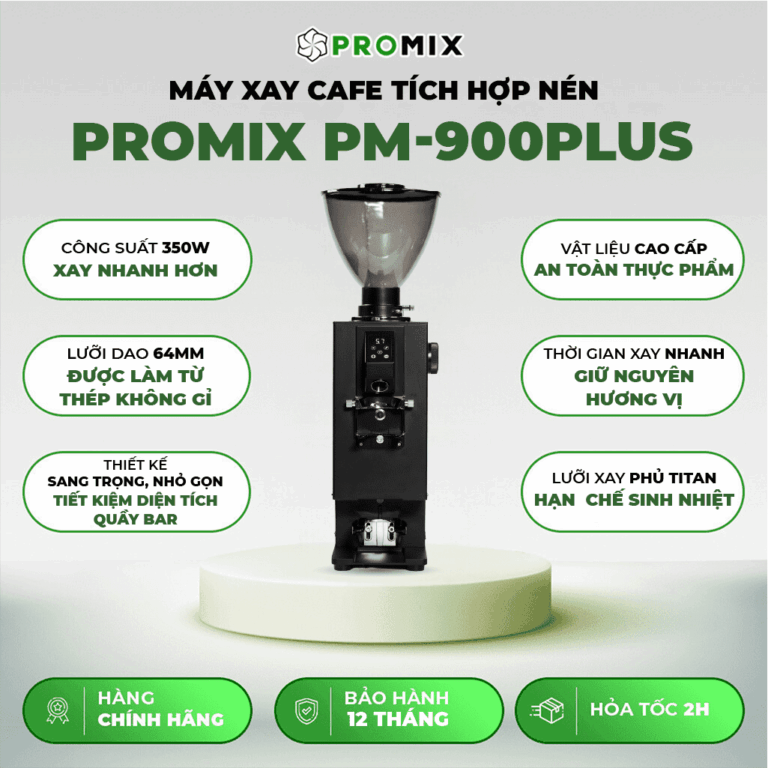 Máy xay cà phê tích hợp nén Promix PM-900plus