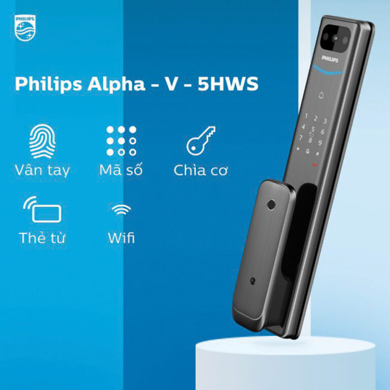 Khóa điện tử Philips Alpha-5HWS