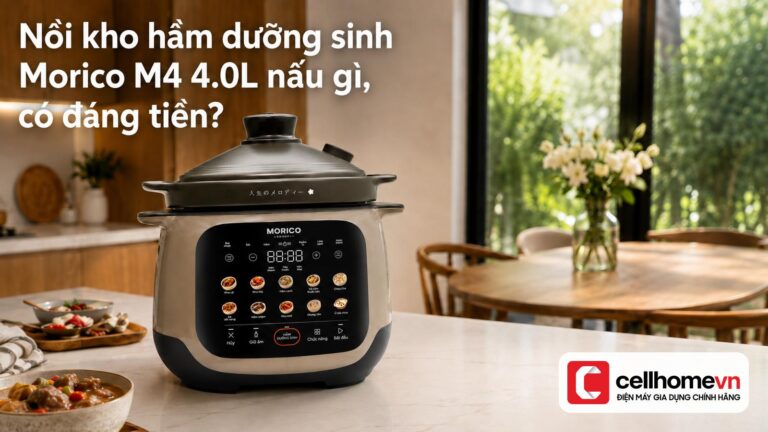 Nồi kho hầm dưỡng sinh Morico M4 4.0L nấu gì, có đáng tiền?