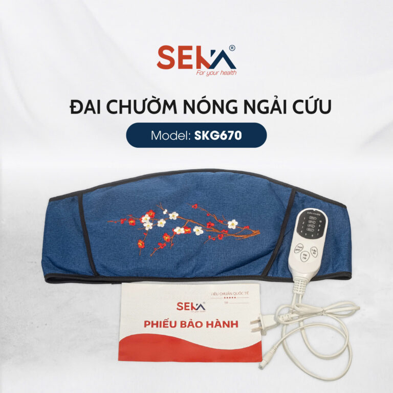 Đai chườm ngải cứu lưng bụng SKG670