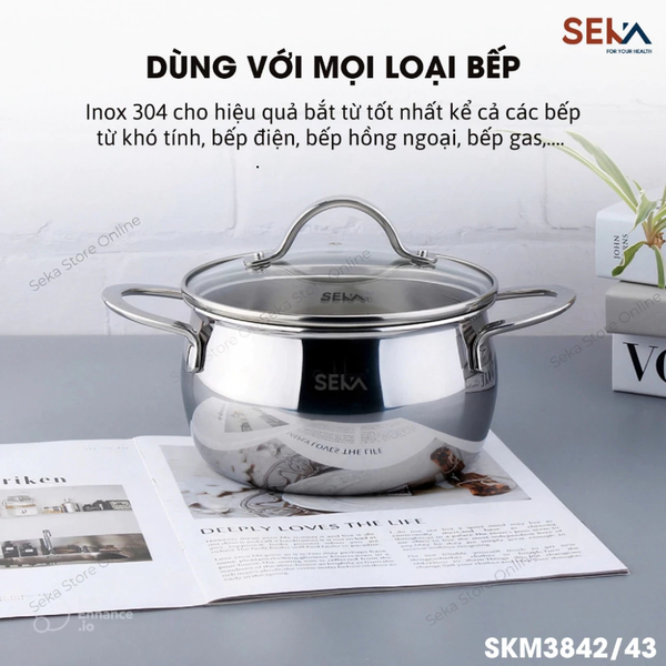 Nồi inox  SEKA SKM6516 – 16cm