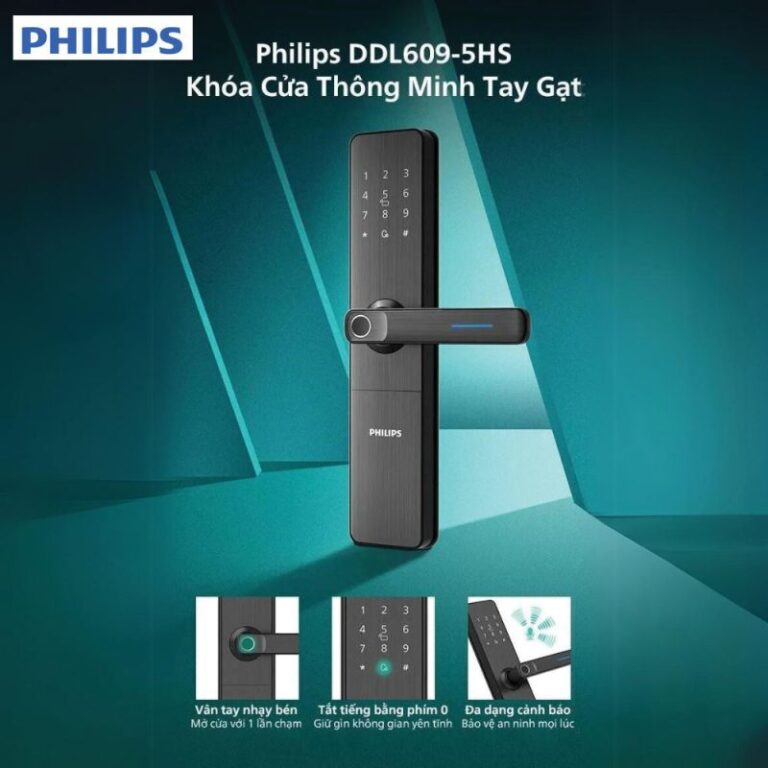 Khóa điện tử Philips DDL609-5HS
