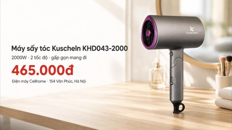 Máy sấy tóc Kuscheln KHD043-2000 có tốt không?