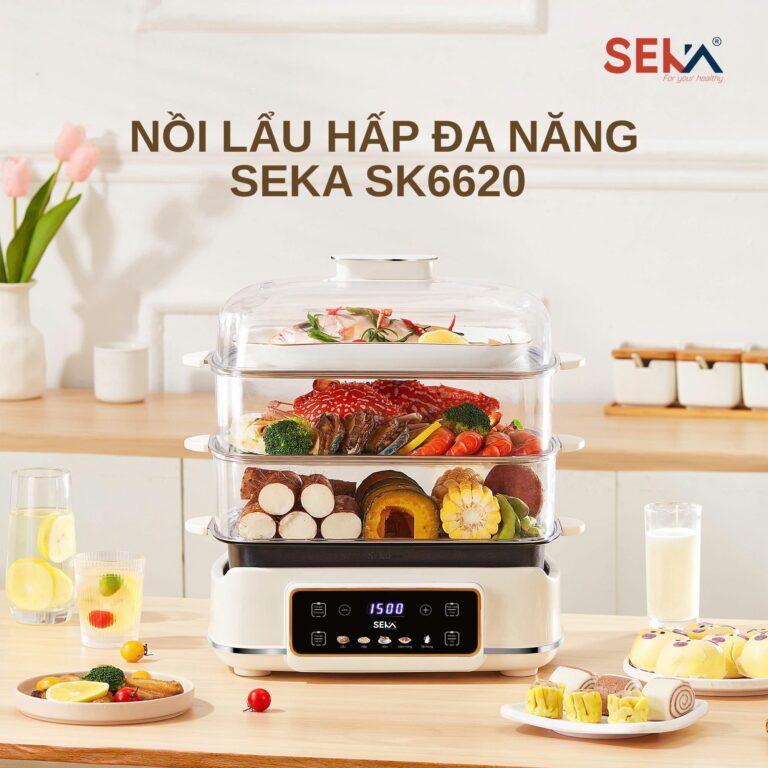Nồi hấp điện 3 tầng SEKA SK6620