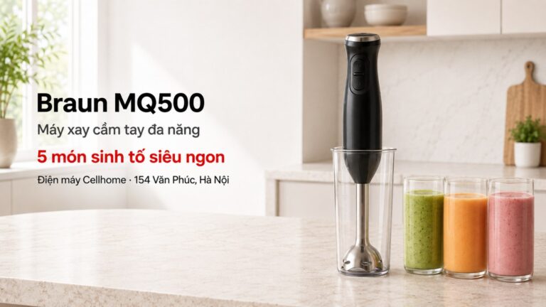 Công Thức 5 Món Sinh Tố Siêu Ngon Với Máy Xay Cầm Tay Braun MQ500