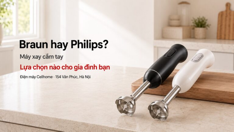 Nên mua máy xay cầm tay Braun hay Philips: Lựa chọn nào hoàn hảo cho căn bếp hiện đại?