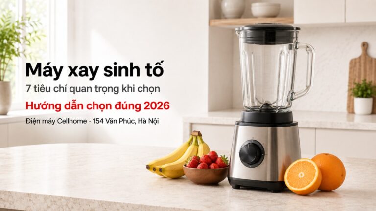 Hướng Dẫn Chọn Máy Xay Sinh Tố 2026: 7 Tiêu Chí Quan Trọng Không Thể Bỏ Qua