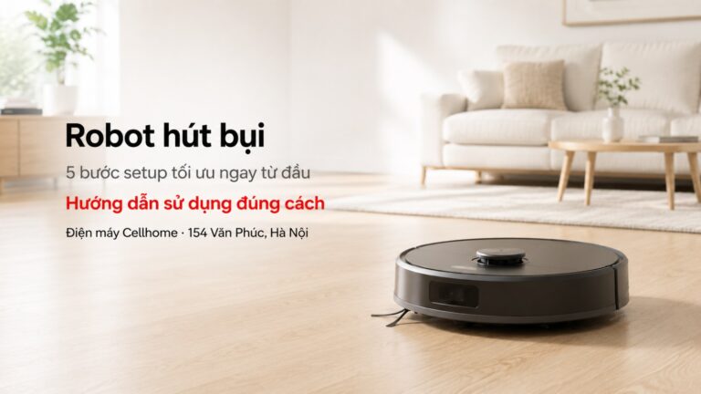 Hướng Dẫn Sử Dụng Robot Hút Bụi Đúng Cách: 5 Bước Setup Tối Ưu Cho Nhà Việt