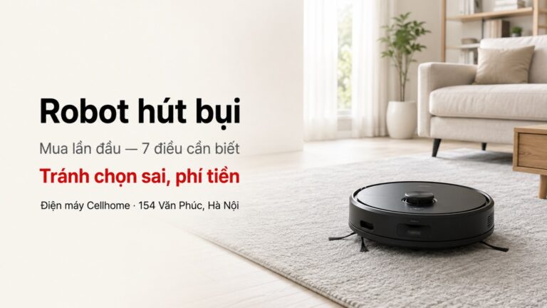 Mua Robot Hút Bụi Lần Đầu: 7 Điều Không Nên Bỏ Qua Để Tránh Lãng Phí Tiền