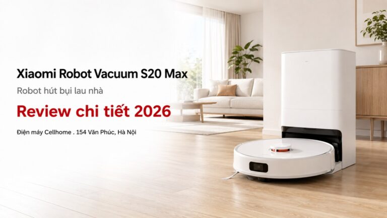 Review Xiaomi Robot Vacuum S20 Max 2026: Máy Hút Bụi Lau Nhà Giá Tốt Nhất