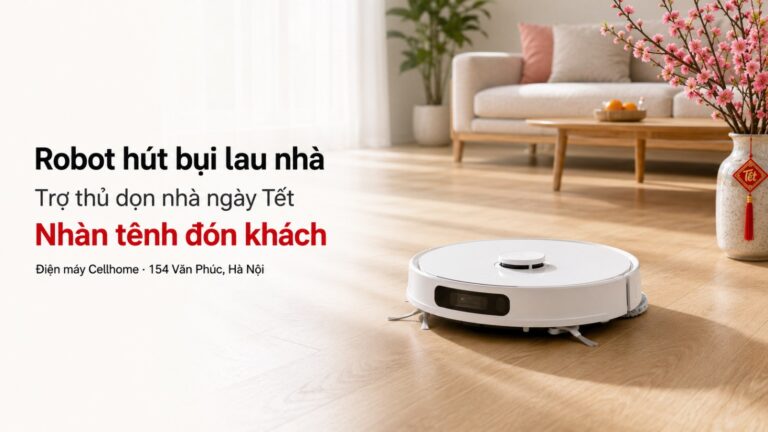 Robot Hút Bụi Lau Nhà: Trợ Thủ Đắc Lực Giúp Bạn “Nhàn Tênh” Ngày Tết