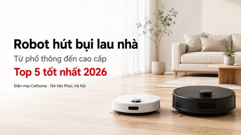 Top 5 Robot Hút Bụi Lau Nhà Tốt Nhất 2026: Từ Giá Rẻ Đến Cao Cấp