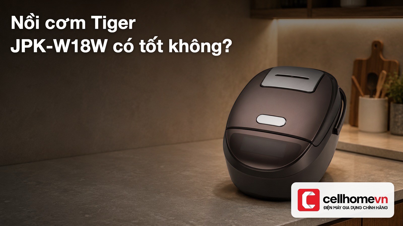 Nồi cơm điện tử cao tần áp suất Tiger JPK-W18W tại Điện máy Cellhome