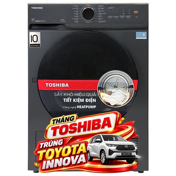 Máy sấy bơm nhiệt Toshiba 8 kg TD-T21B90HWV(MG)