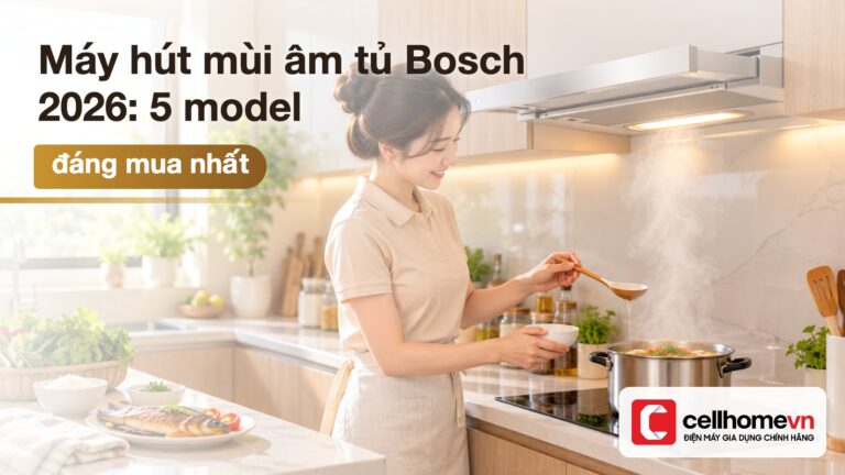 Máy hút mùi âm tủ Bosch 2026: 5 model đáng mua nhất