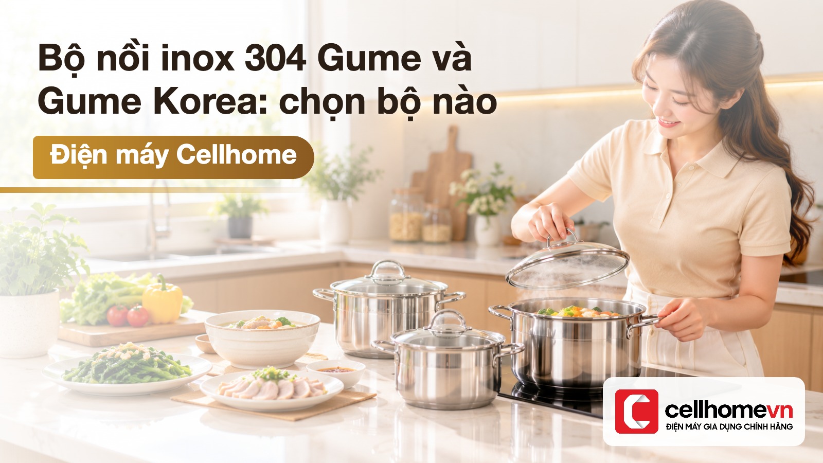 Bộ nồi inox 304 Gume và Gume Korea: chọn bộ nào — Điện máy Cellhome
